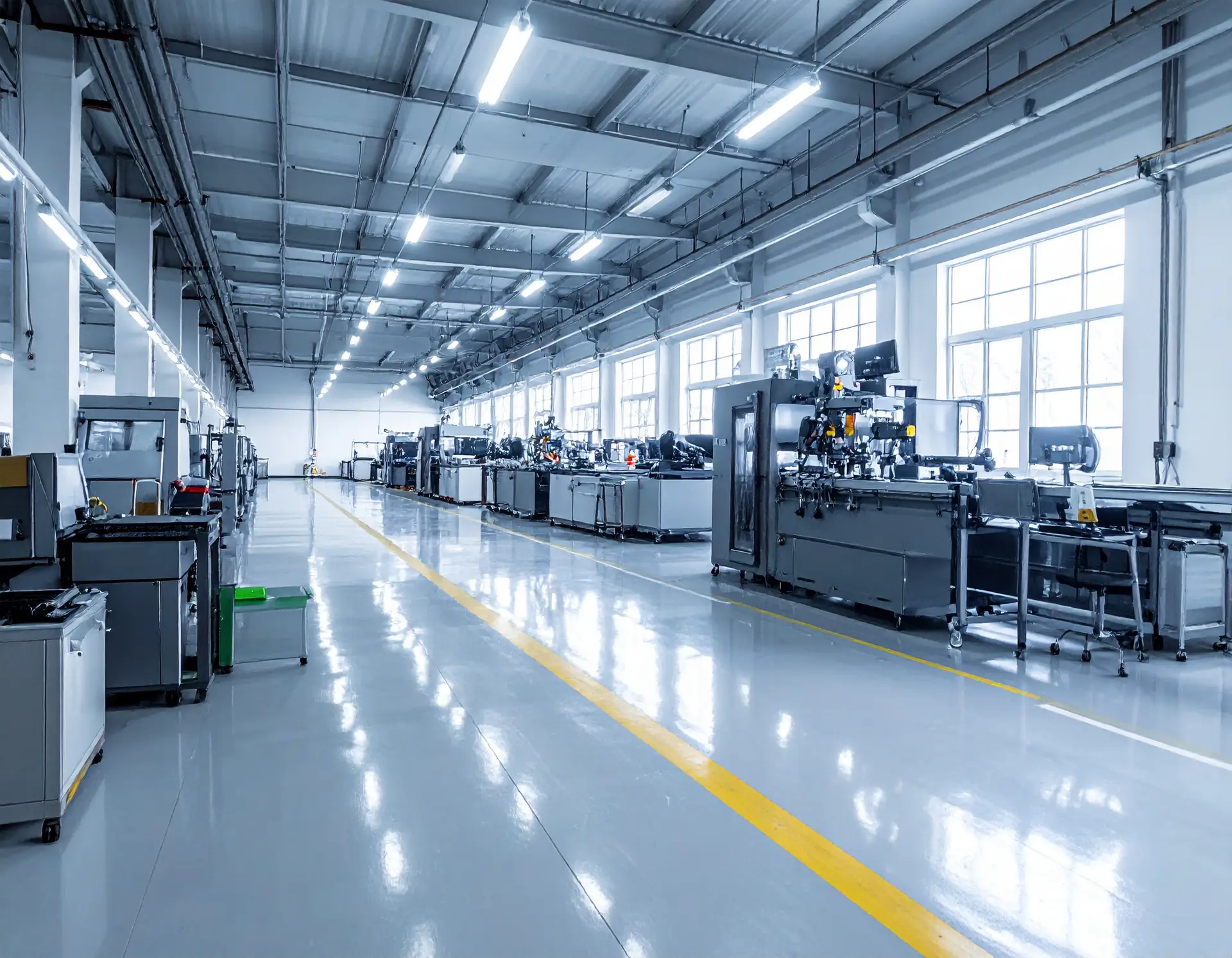 Firefly_Um ambiente fabril organizado, com foco em tecnologia e precisão. 949475